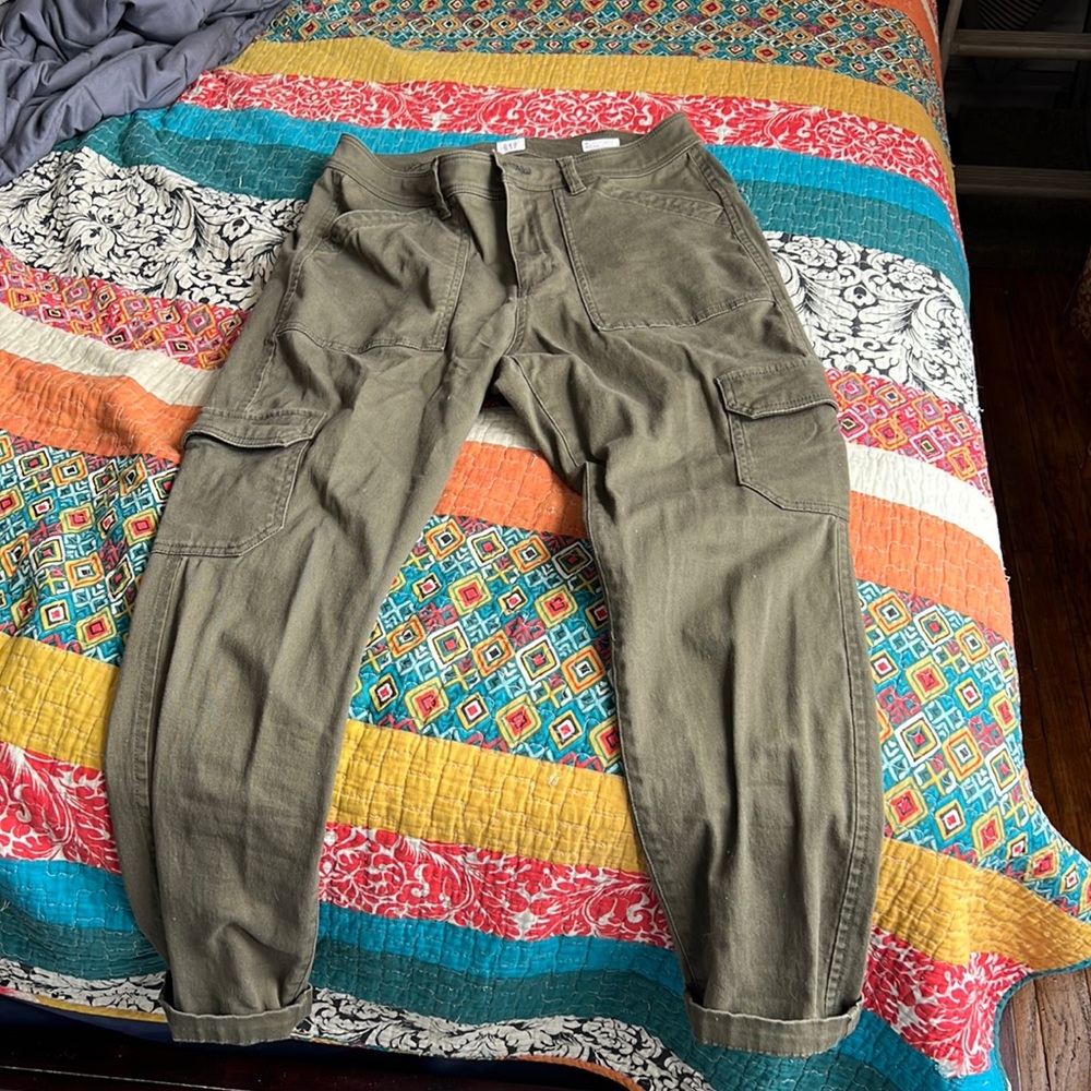 Olive Green Gap pants.